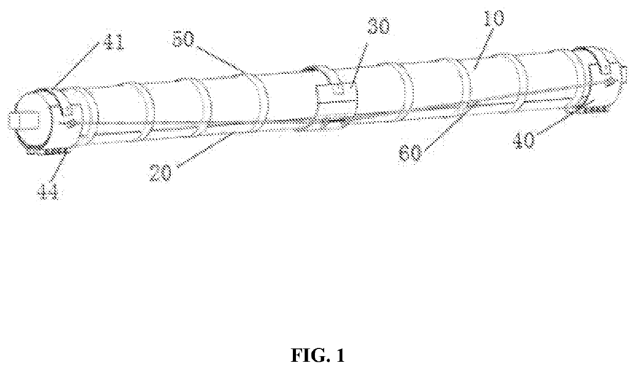 Device and method for reinforcing round section wood beam by combination of prestressed FRP sheet and high strength steel wire rope