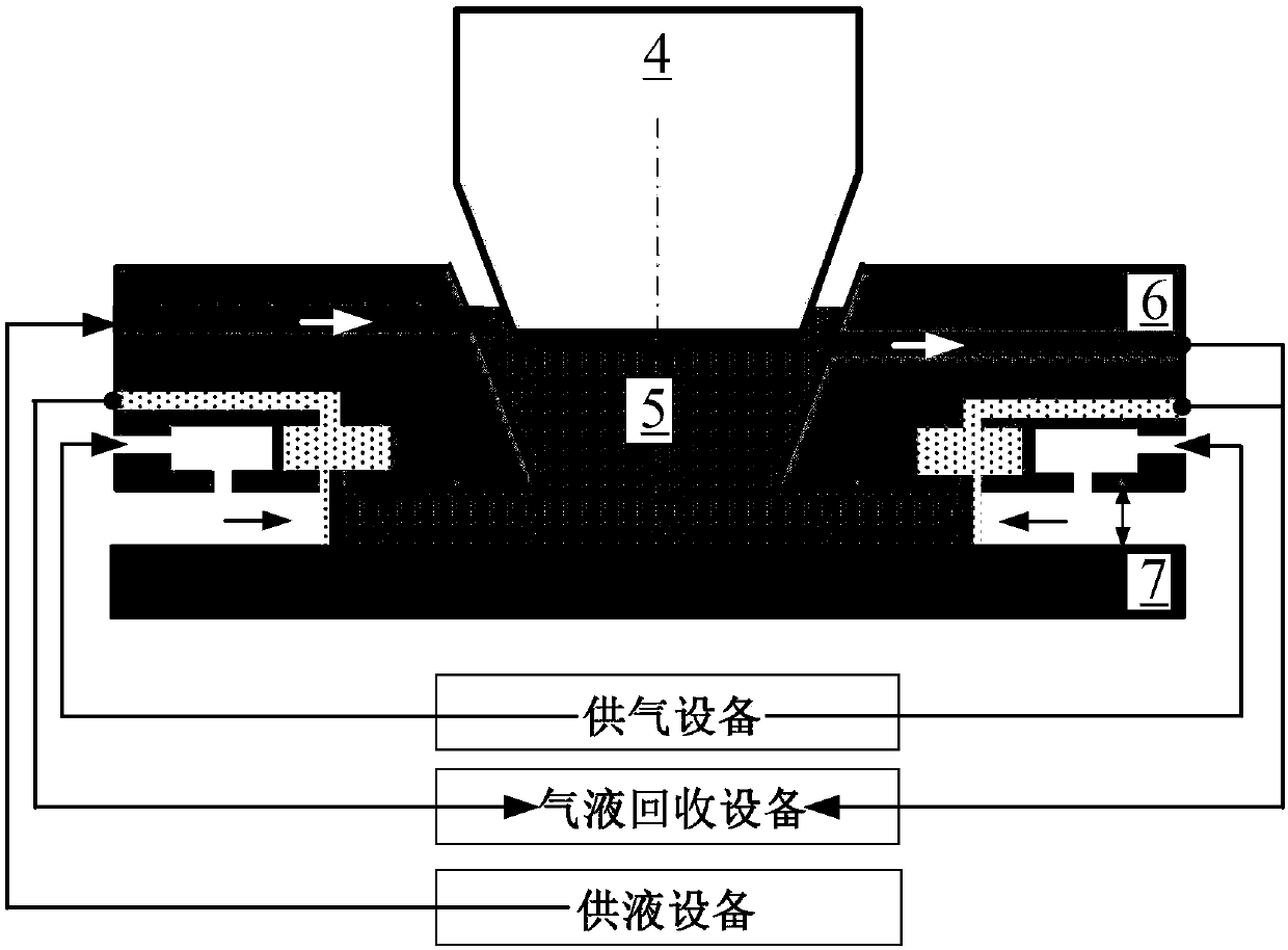 Workpiece table device and immersive lithographic device