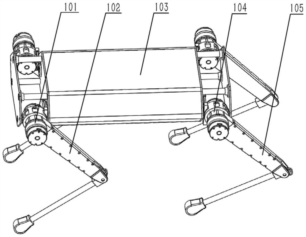 Electrically driven bionic quadruped robot