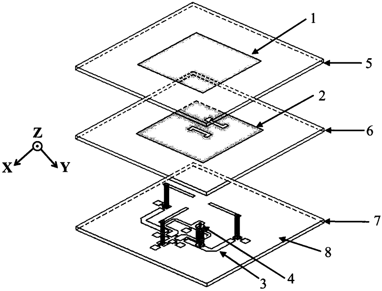 Broadband tripolar reconfigurable filter antenna with high gain