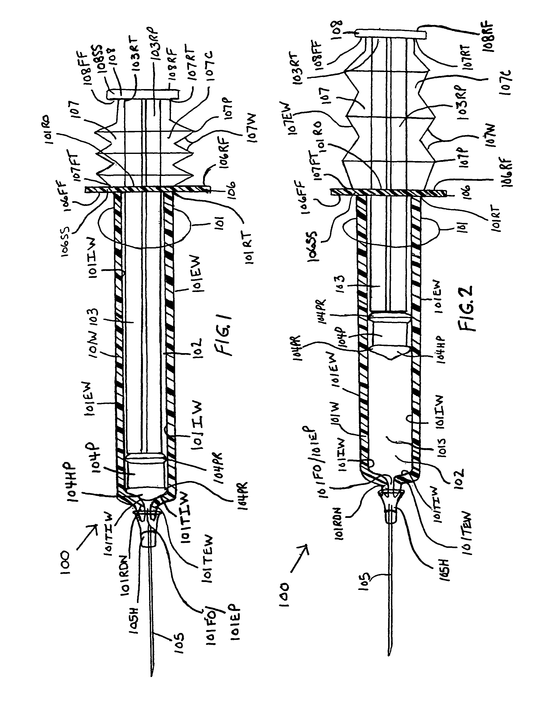 Syringe with inspection window