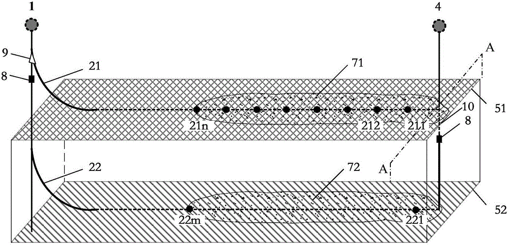 Multilayer coal seam gasification furnace and coal seam gasification method