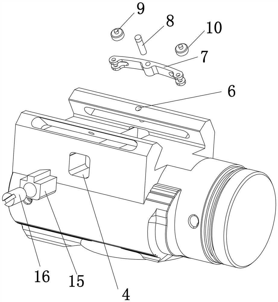 Pistol lamp rapid removal device