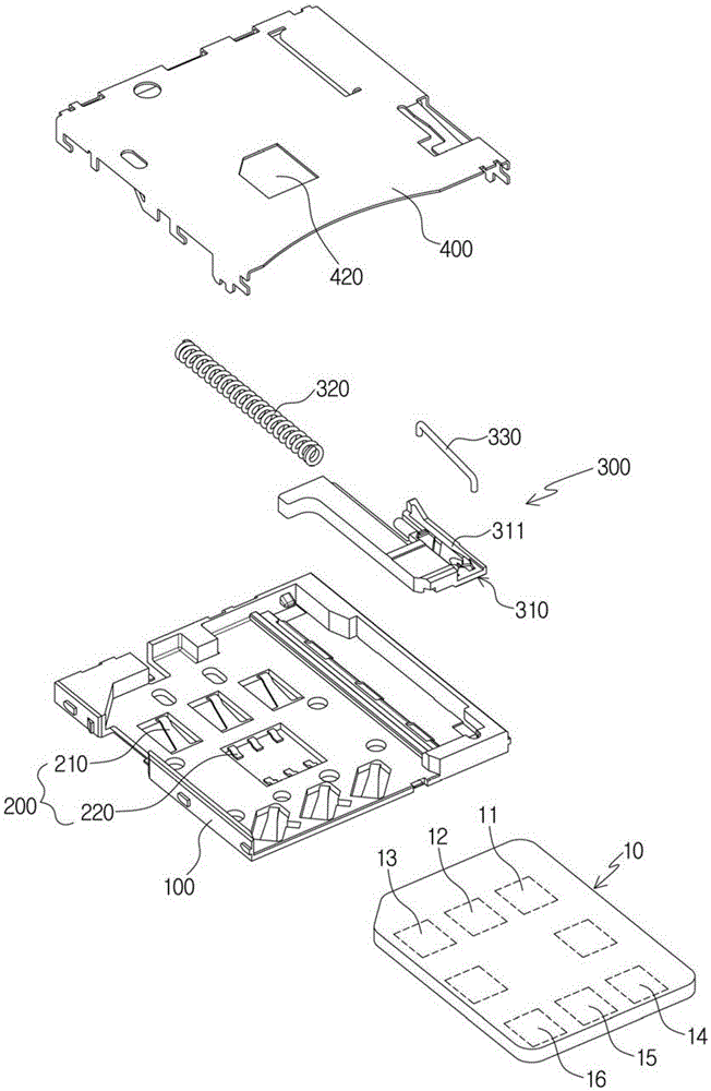 Slot for nano sim card