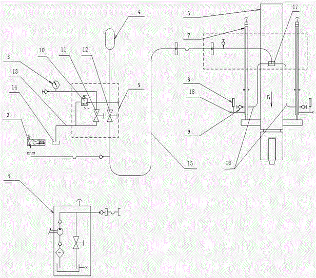 Gas-liquid balance device of vertical ram milling head