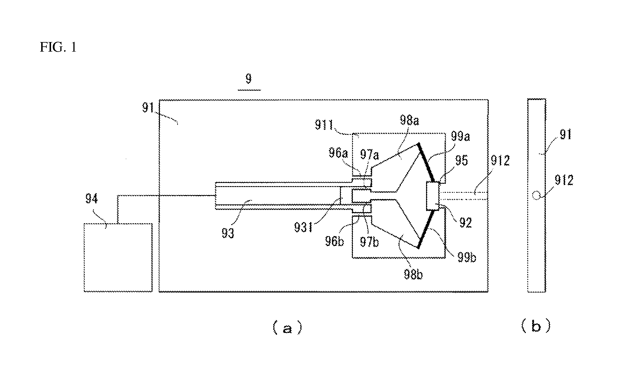 Piezoelectric valve and optical granular material-sorting apparatus utilizing such piezoelectric valve