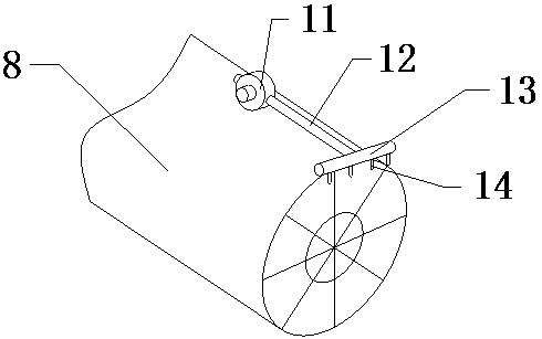 Dust treatment device used for metallurgic mine exploitation