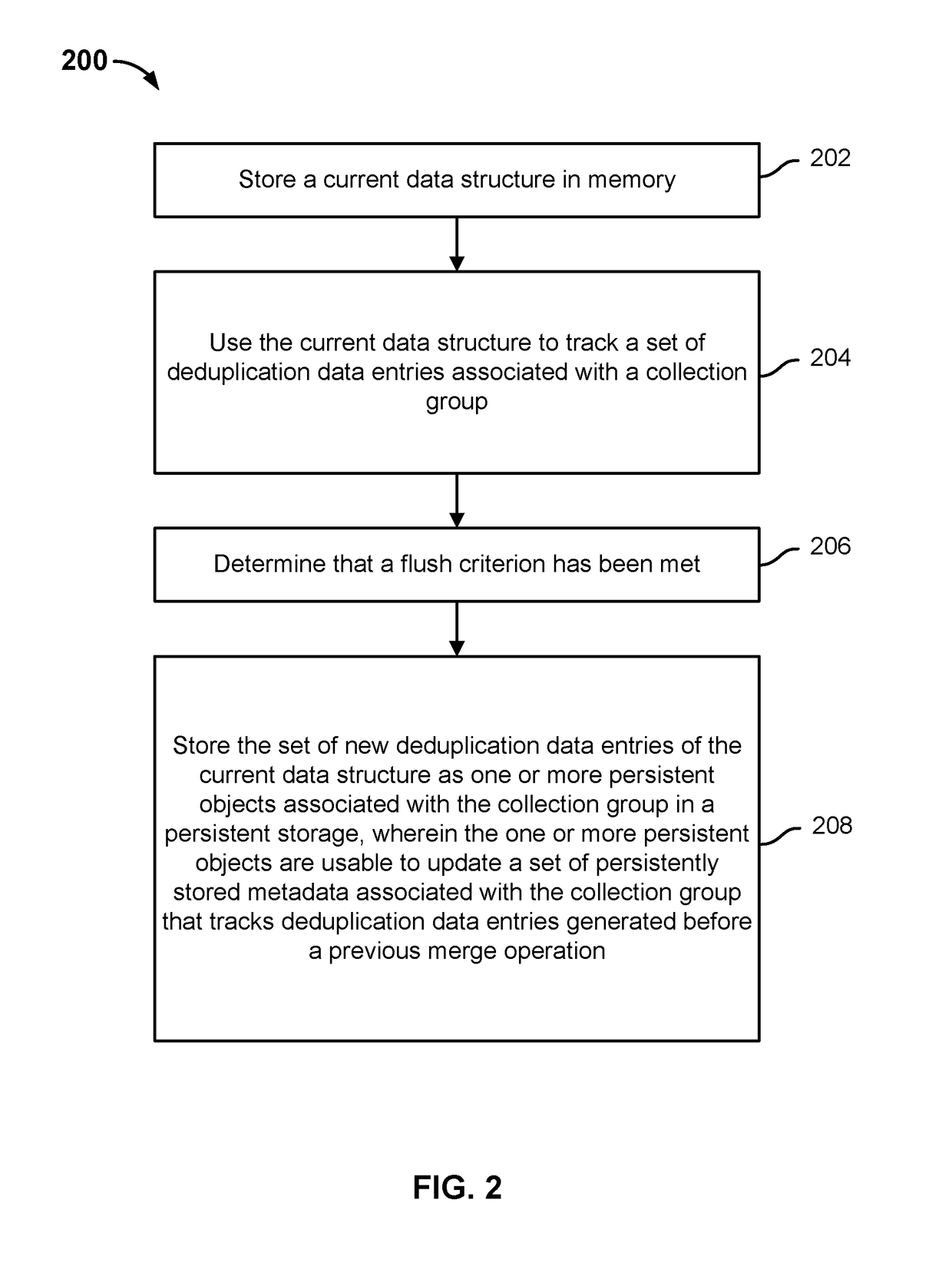 Efficient recovery of deduplication data for high capacity systems