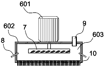 Mobile floor brushing device