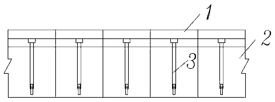 Combined assembled bridge section based on core box body