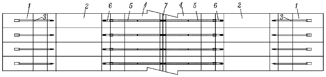 Combined assembled bridge section based on core box body