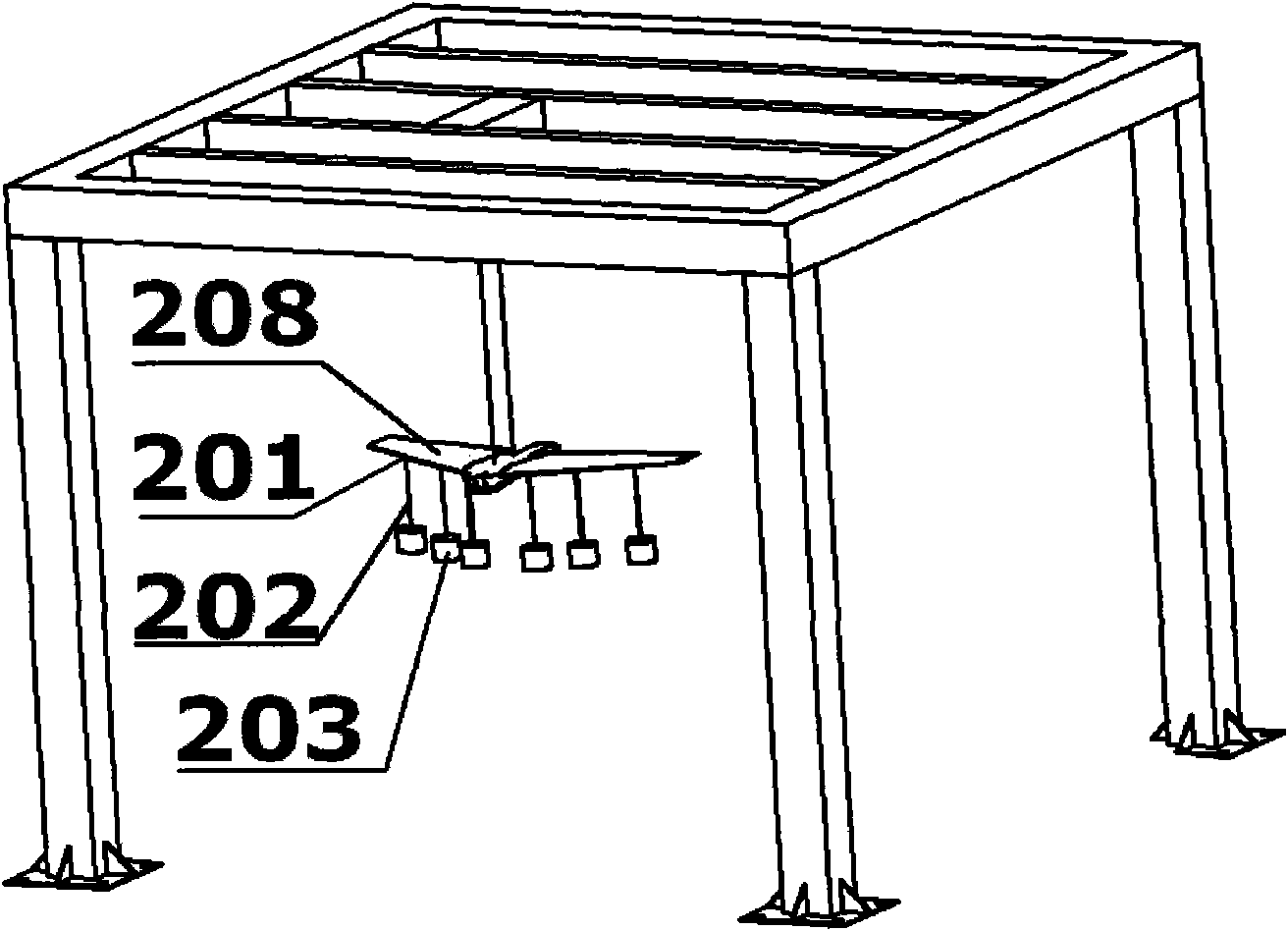 Static test system for min-aircraft structure