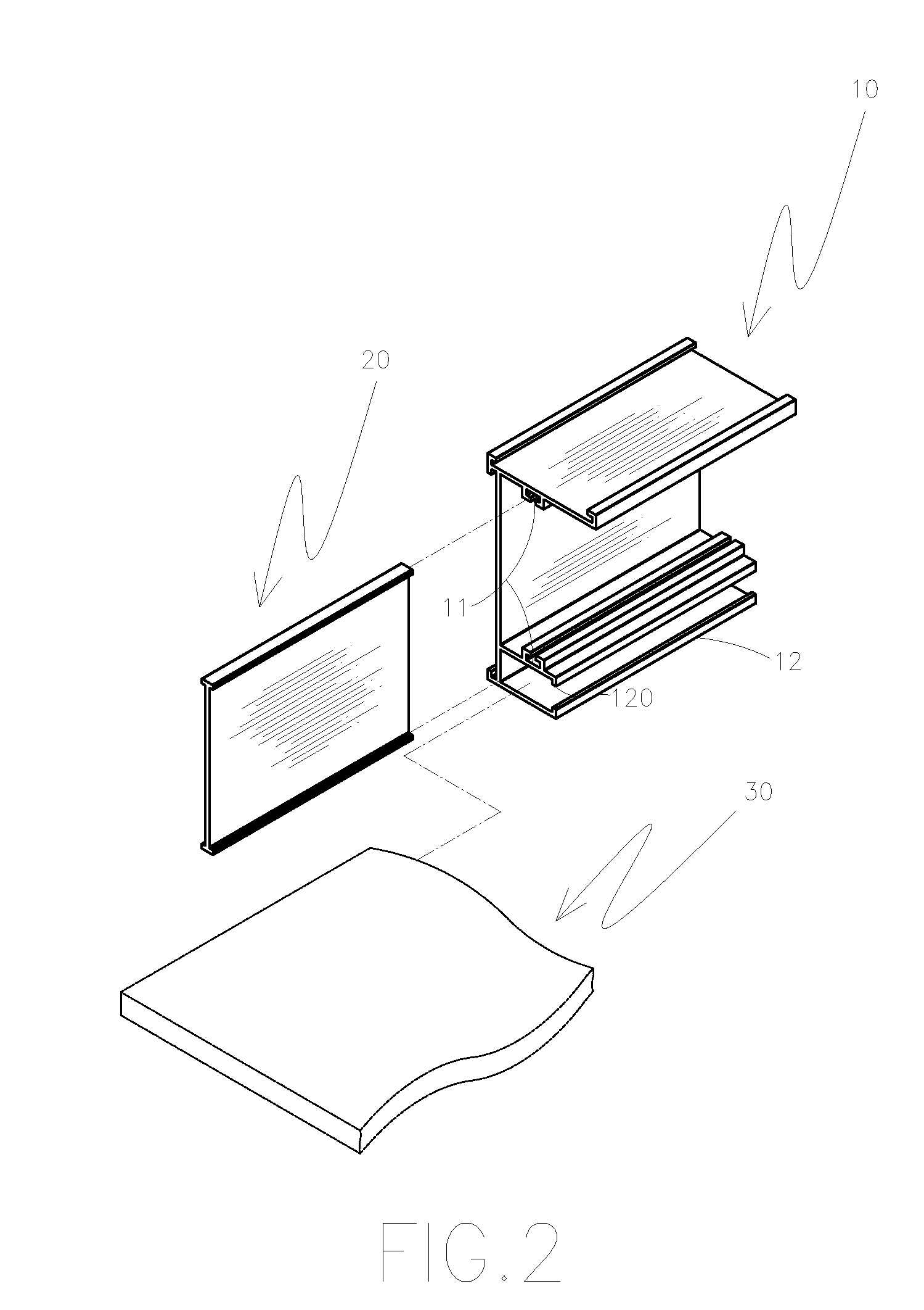 Fixing frame for a solar energy module