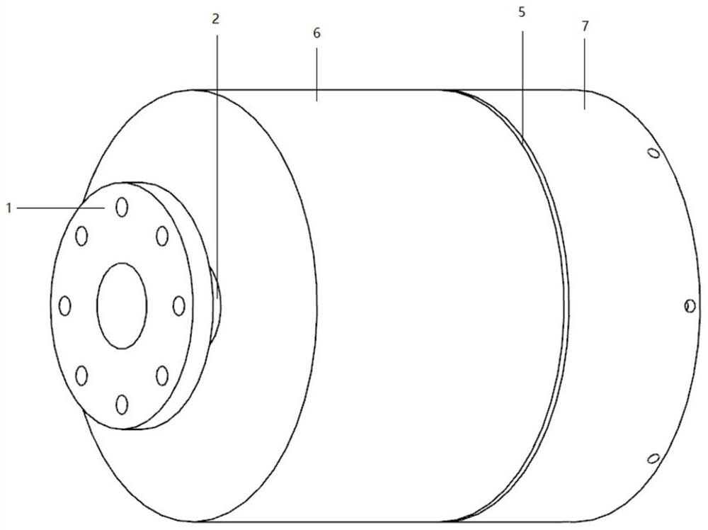 Elastic plate type straight-through perforated pipe water silencer with static pressure balance cavity and assembly method