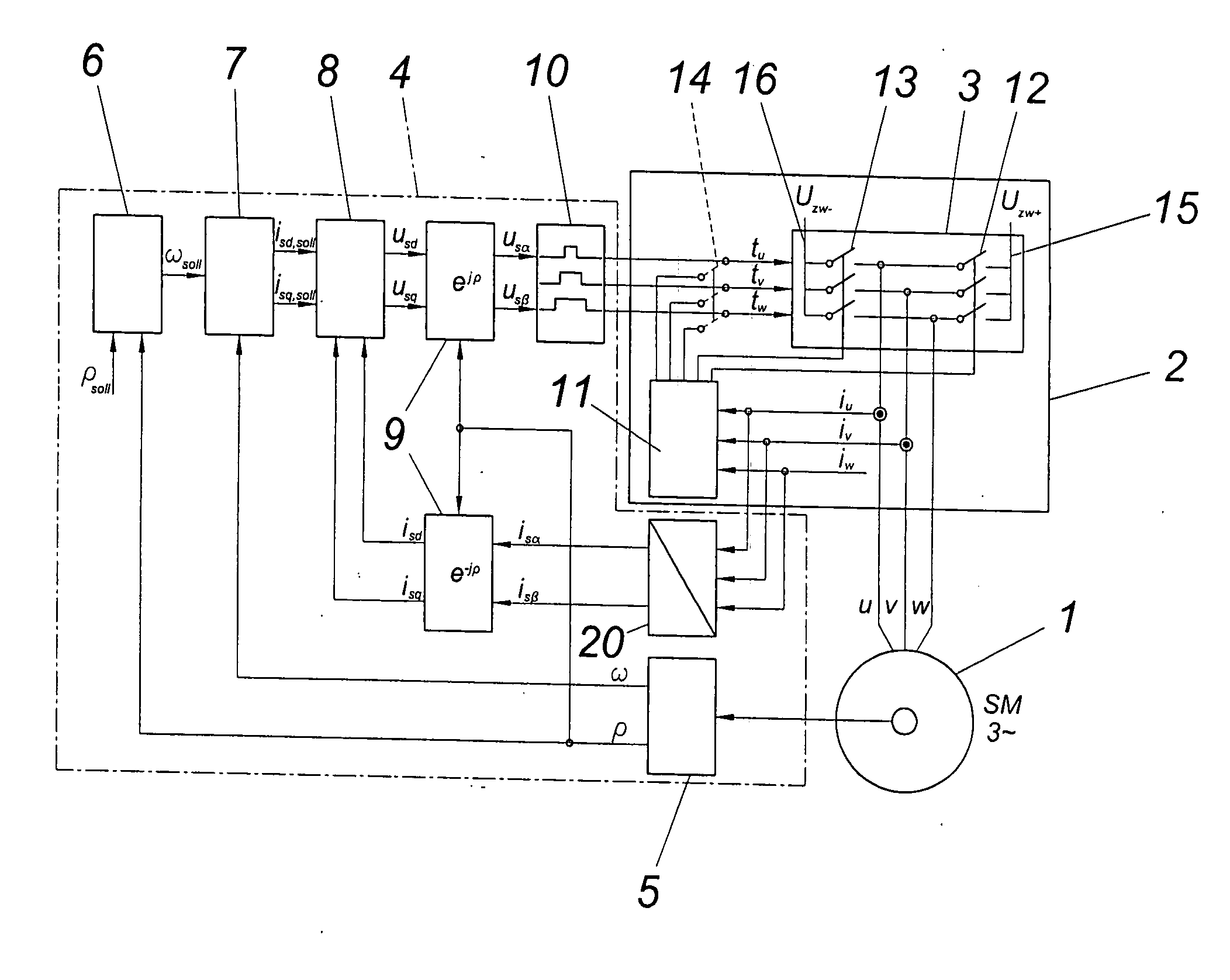 Method for braking a synchronous machine