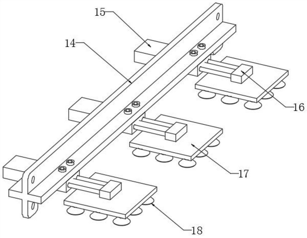 A vacuum suction cup device for insulating glass inflatable line