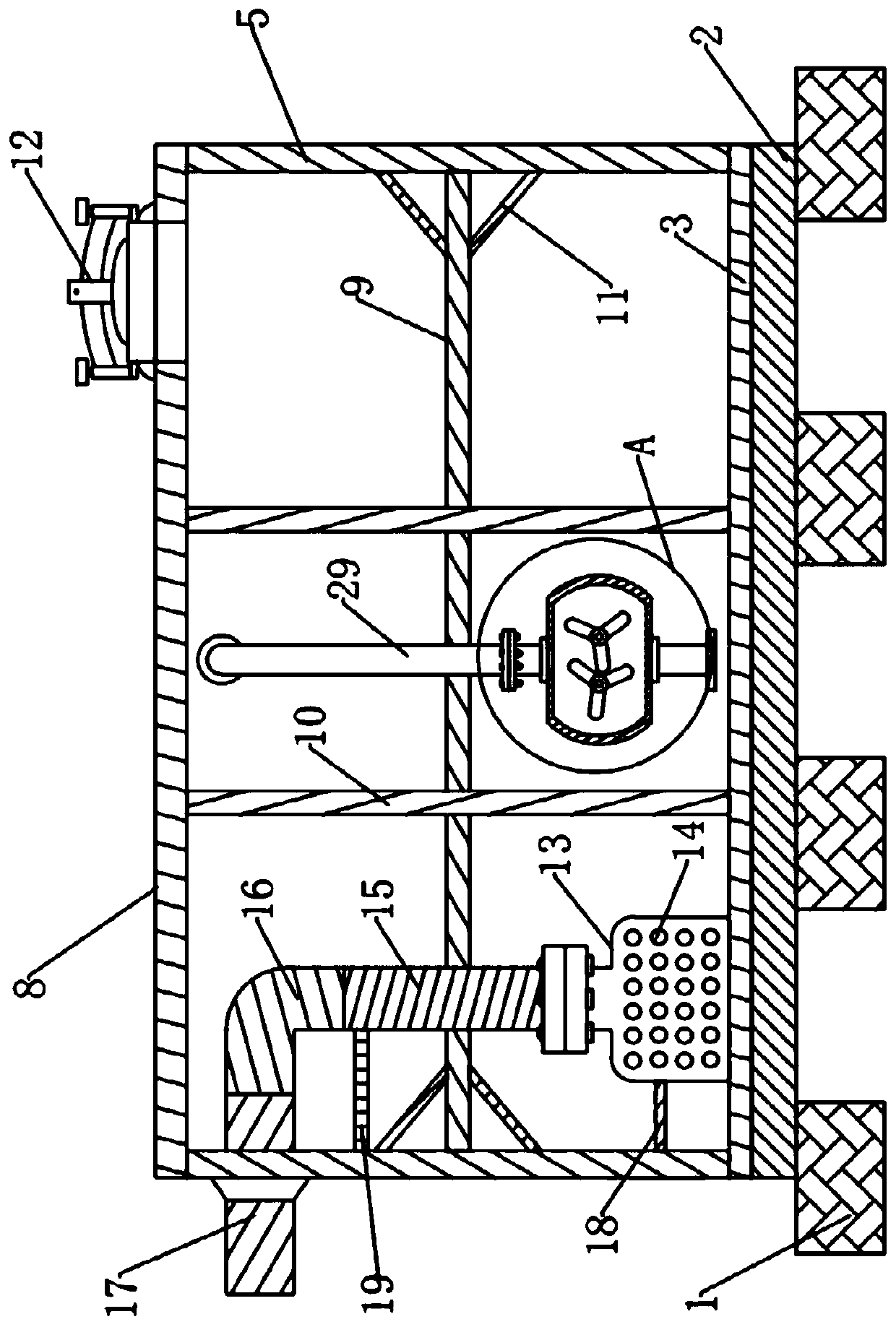 Concrete water storage device with water level indicating function