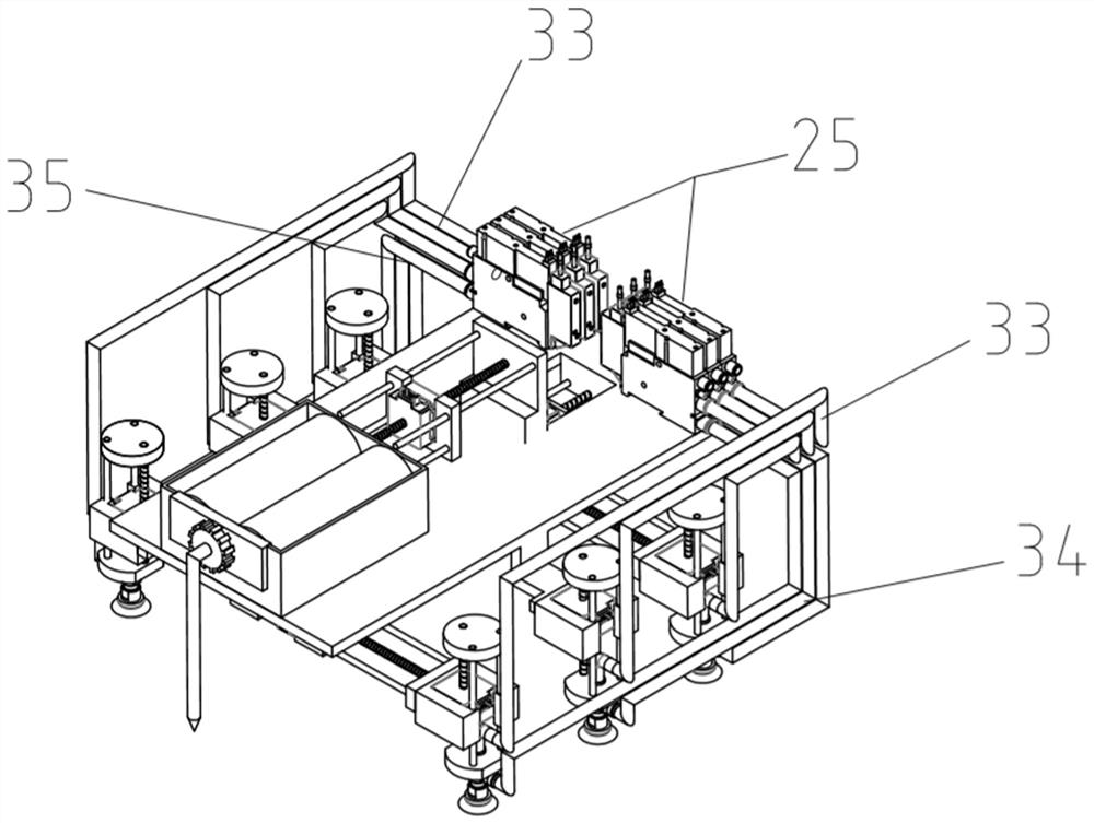 A crawling device and operation method for filling gaps between wall tiles with beautifying agent