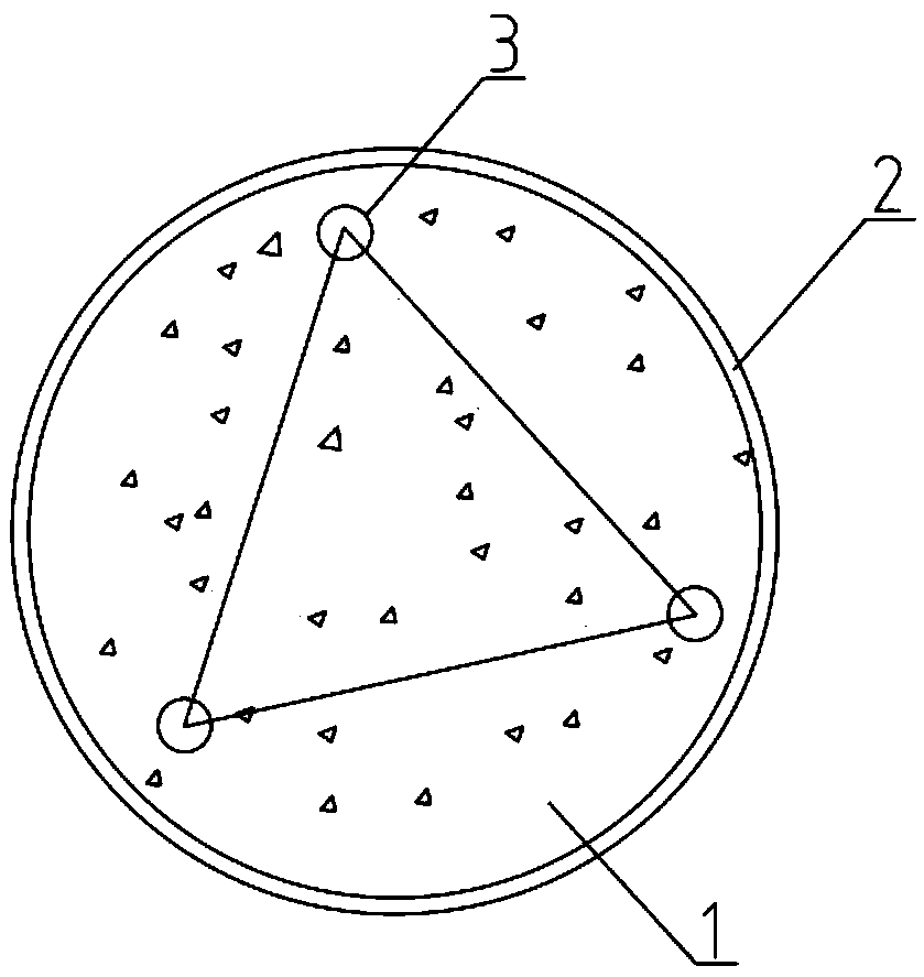 Method and device for detecting high-grade mountain sand concrete for inner steel pipe column