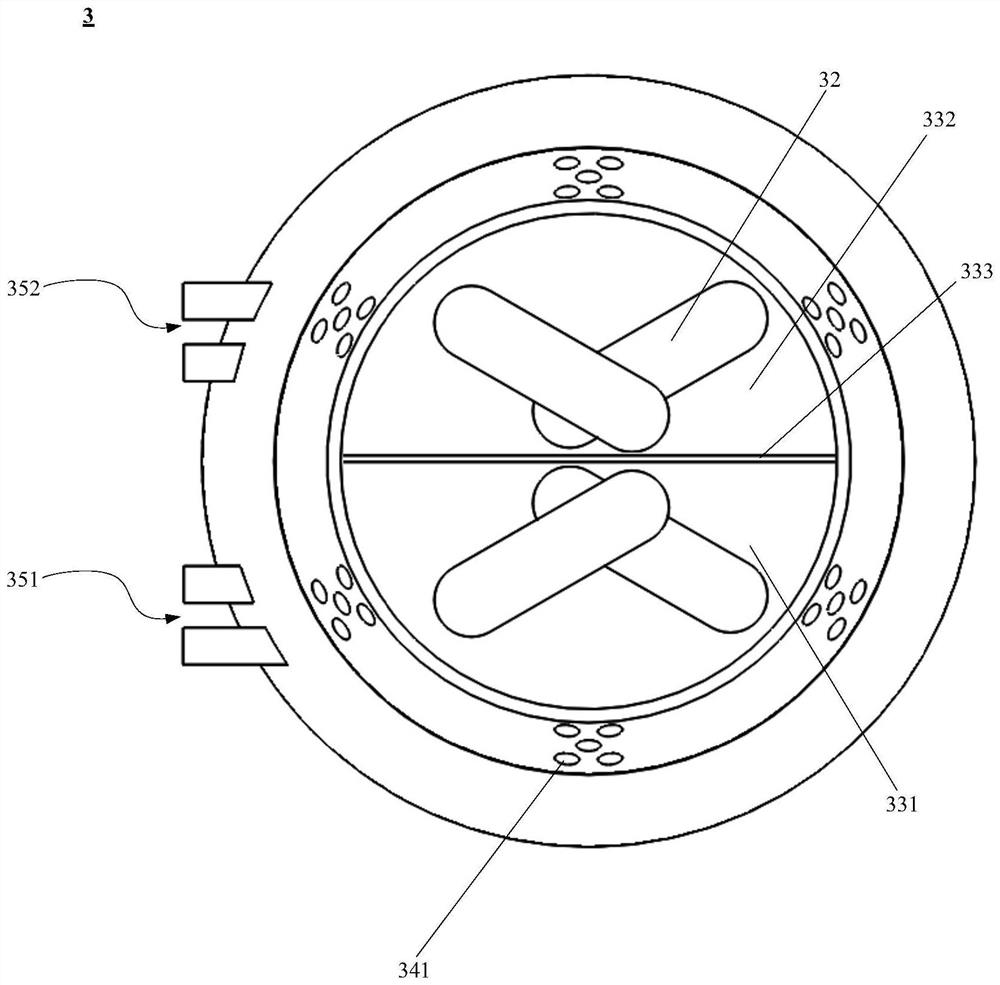 Mixed smoking control method and device of cooking equipment and medium