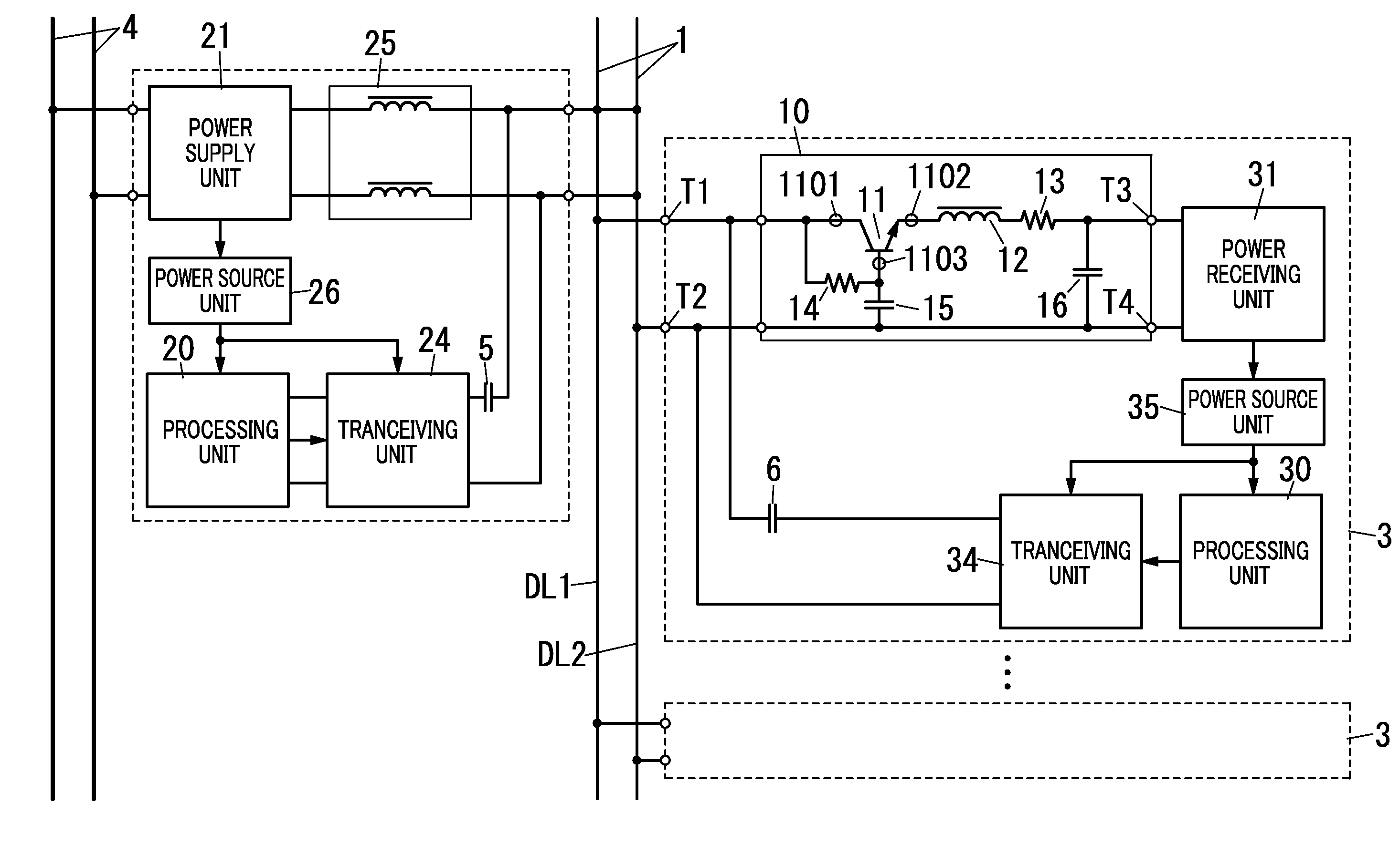 Communication system and electronic choke circuit