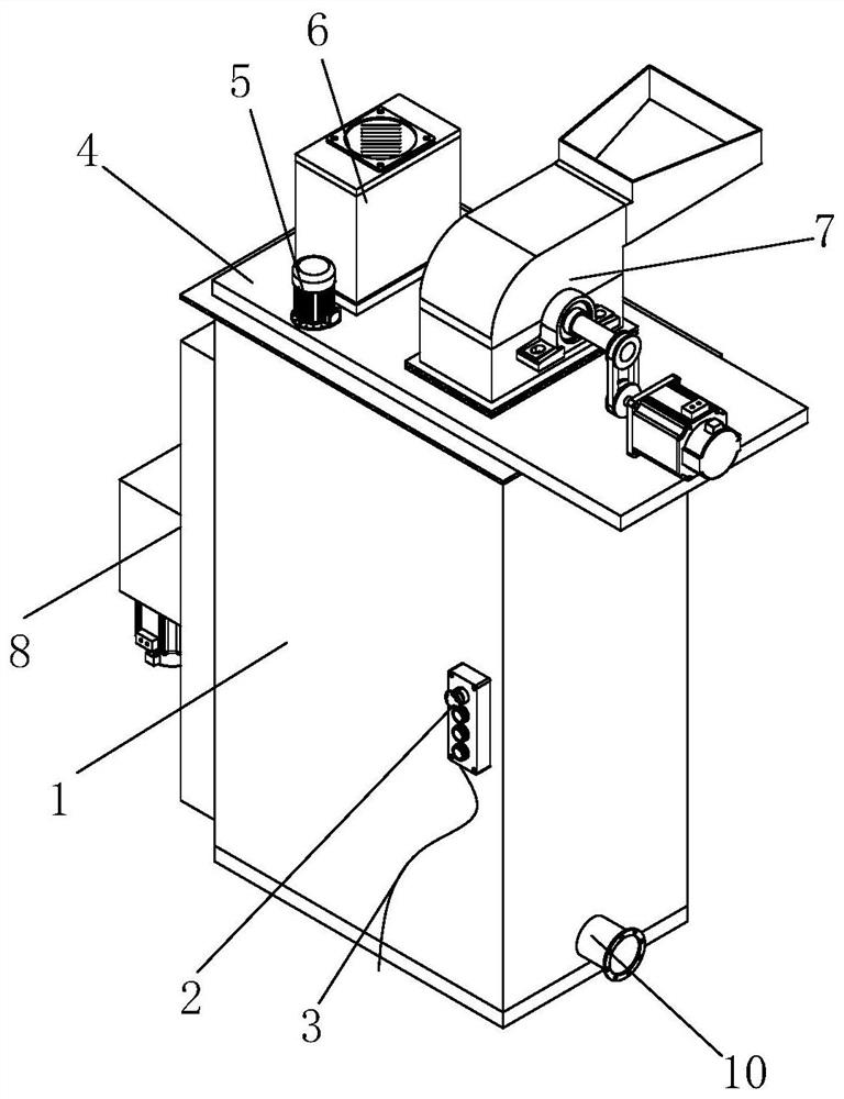 Anti-blocking filtering device for enzyme preparation production