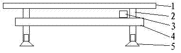 Device capable of realizing heat dissipation function and ventilating function for articles placed on ground of room with floor heater