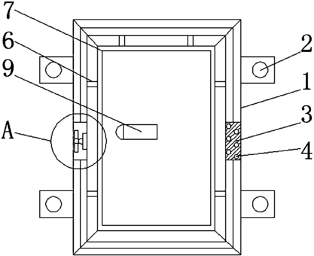 Power distribution cabinet with good preheating effect