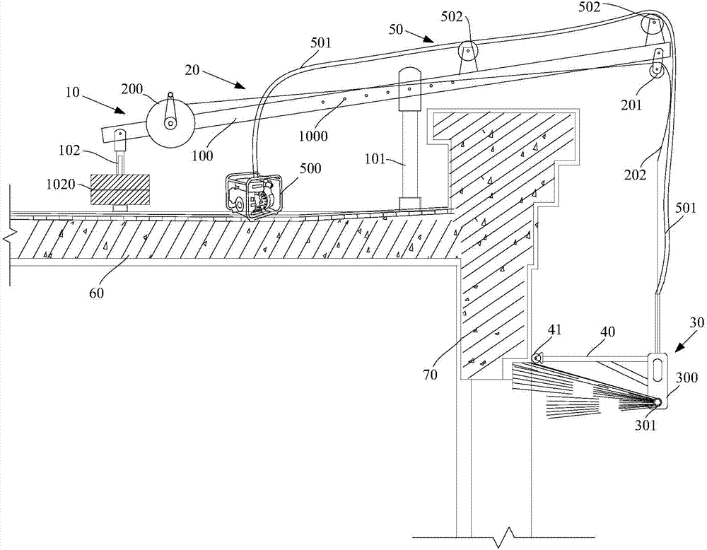 Exterior wall water pouring test device, and method for carrying out water pouring test employing same