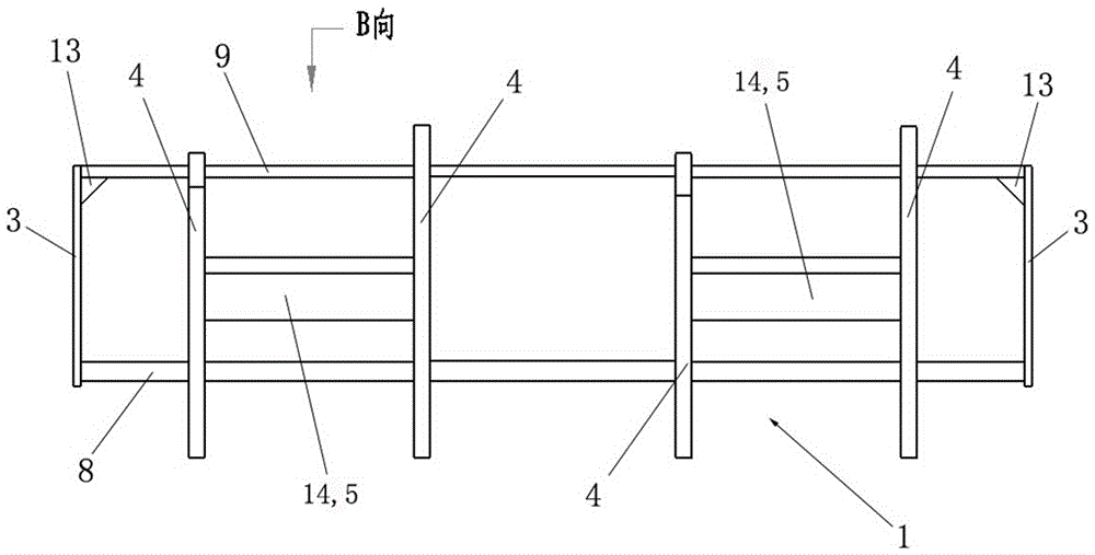 Stator core coil space half mortise and tenon rotary drying tooling