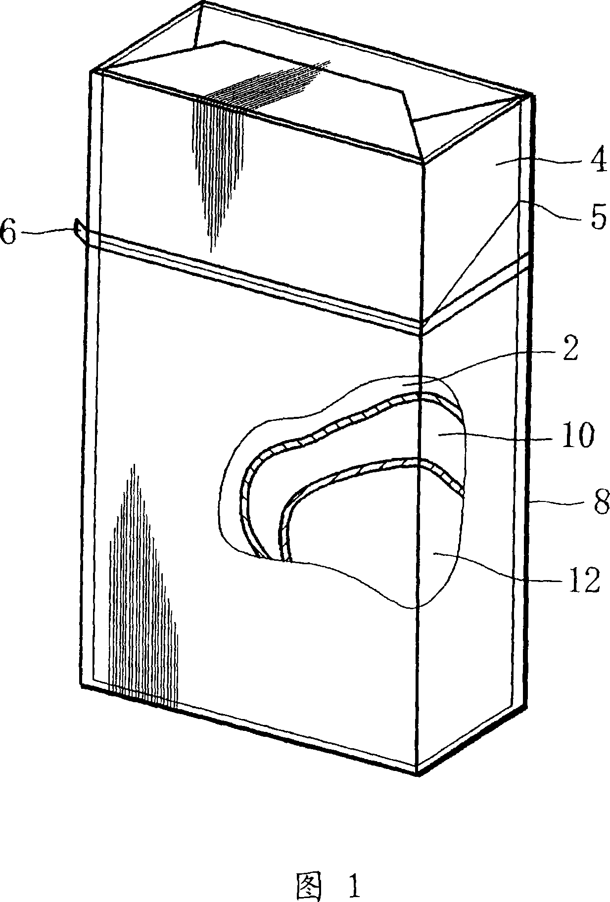 Cigarette package and manufacturing method of the same