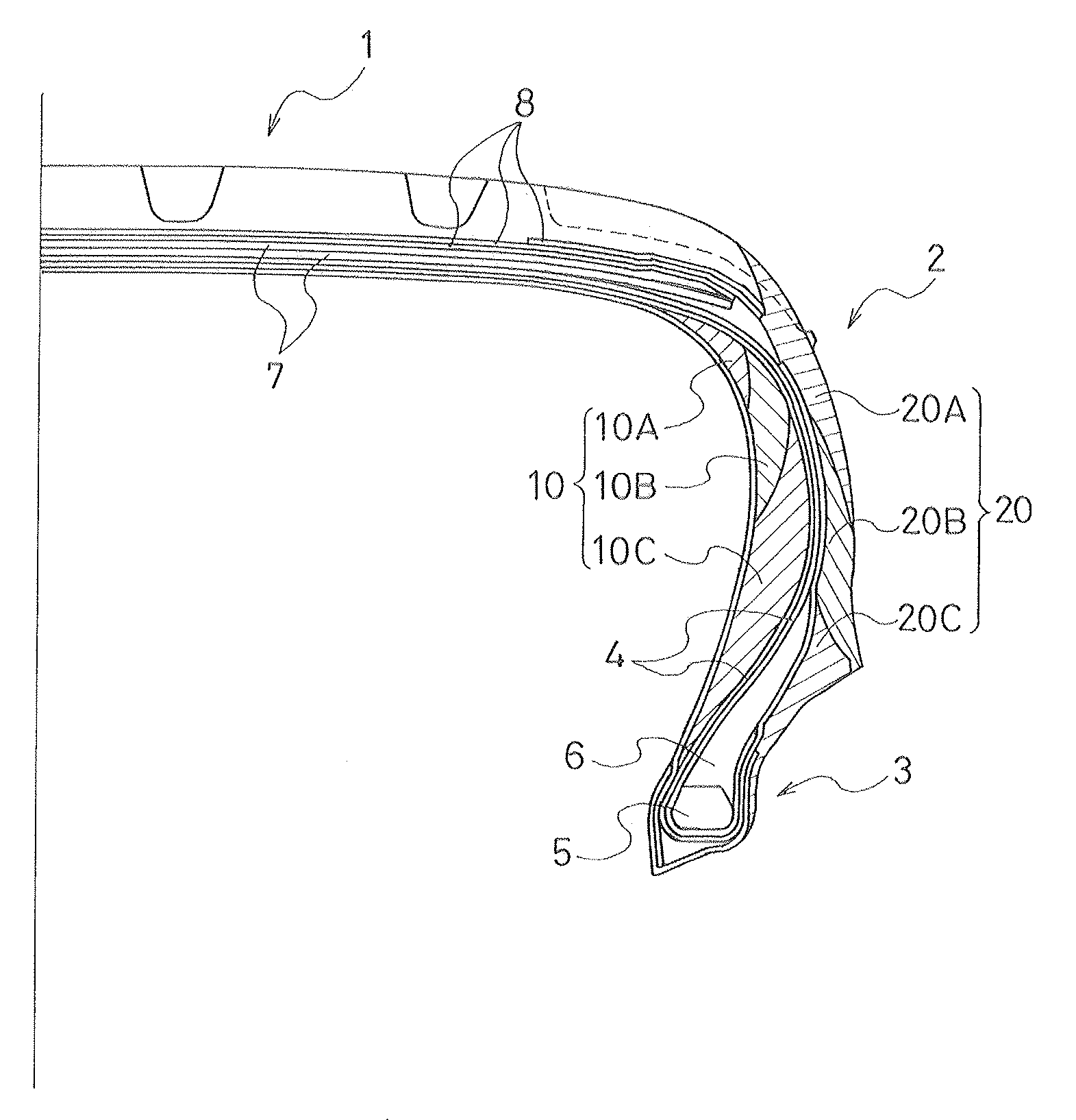 Pneumatic Run Flat Tire