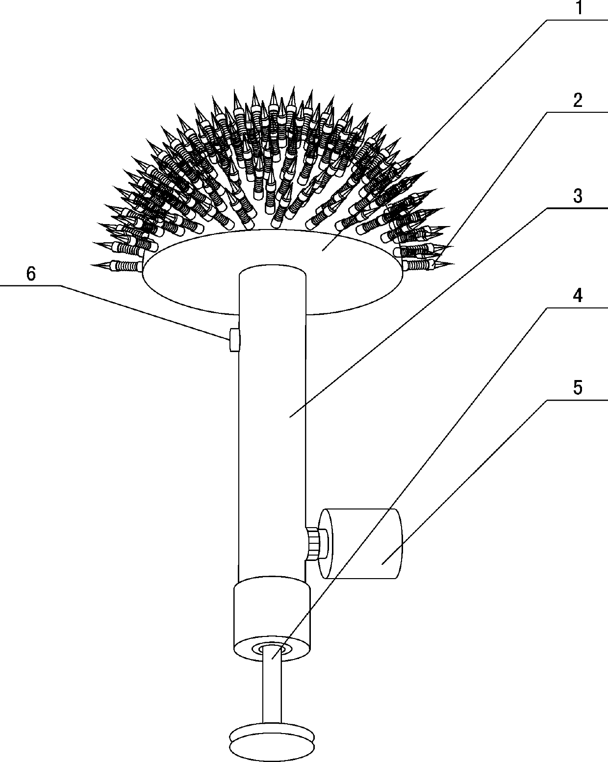 Internal cleaning tool of natural treasure basin