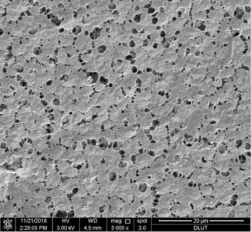 Blending modified polyvinylidene fluoride membrane and preparation method and application