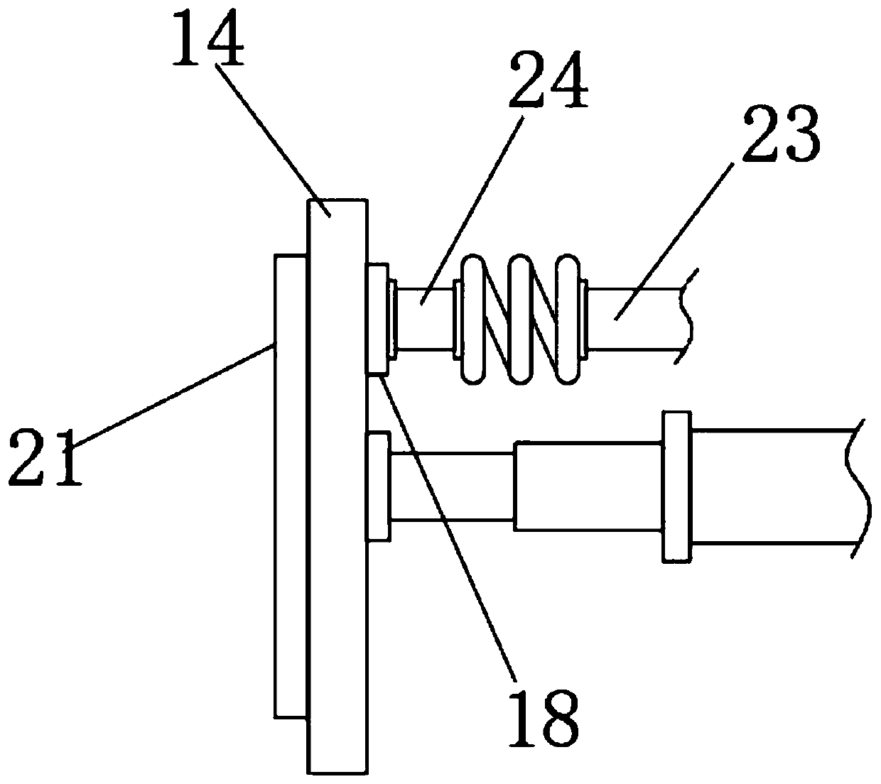 Sliding rail cleaning structure for aluminum alloy doors and windows