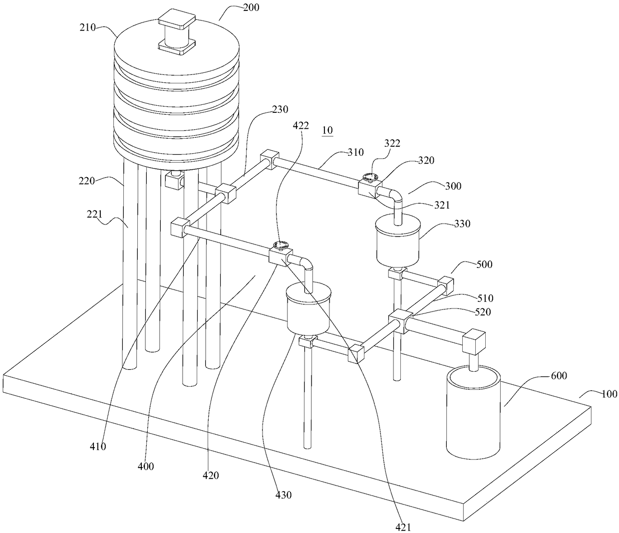 Polyacrylate reaction kettle with flow division function