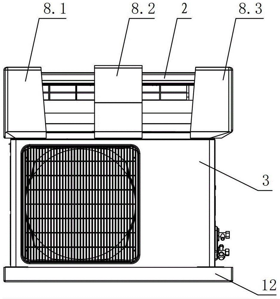 Packaging device and packaging method for split-type air conditioner