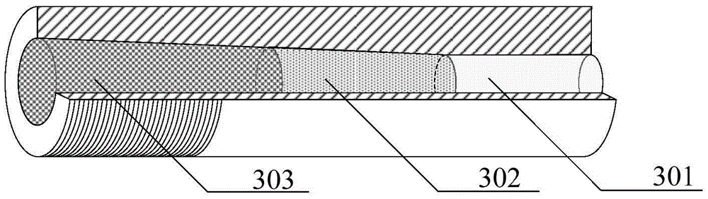 Carbon-fiber rib anchoring system based on long-term performance and conversion device thereof