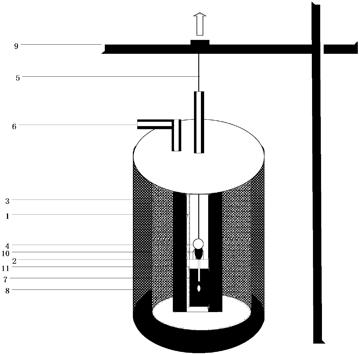 Rapid preparation method of Ce:Cs2LiYCl6 crystal for gamma-ray and neutron dual detection