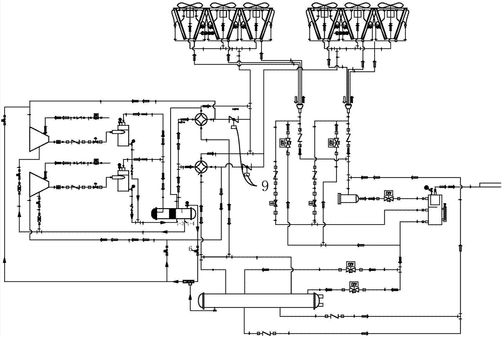 Low-temperature air cooling screw heat pump system