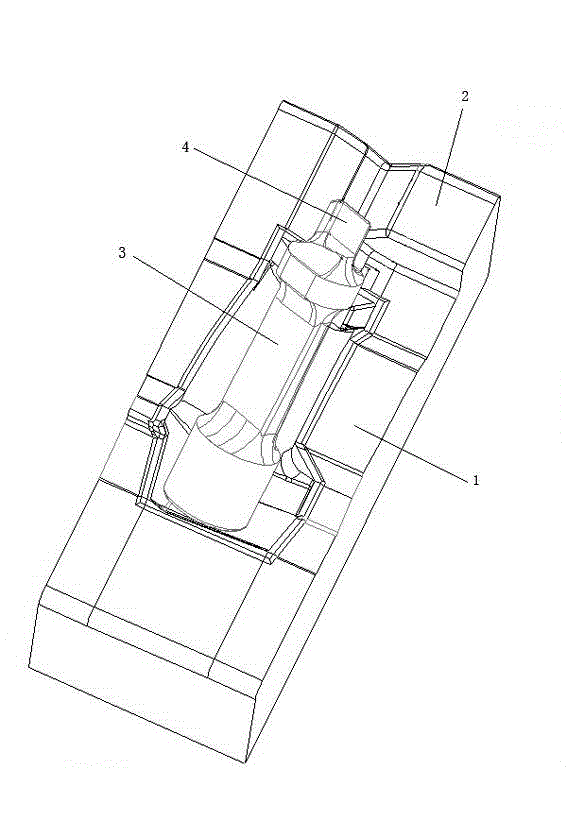 Positioning structure for turbine blade blank