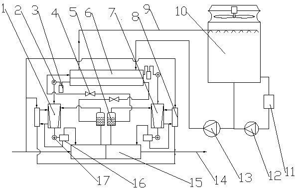 Moisture energy hot pump unit and system thereof