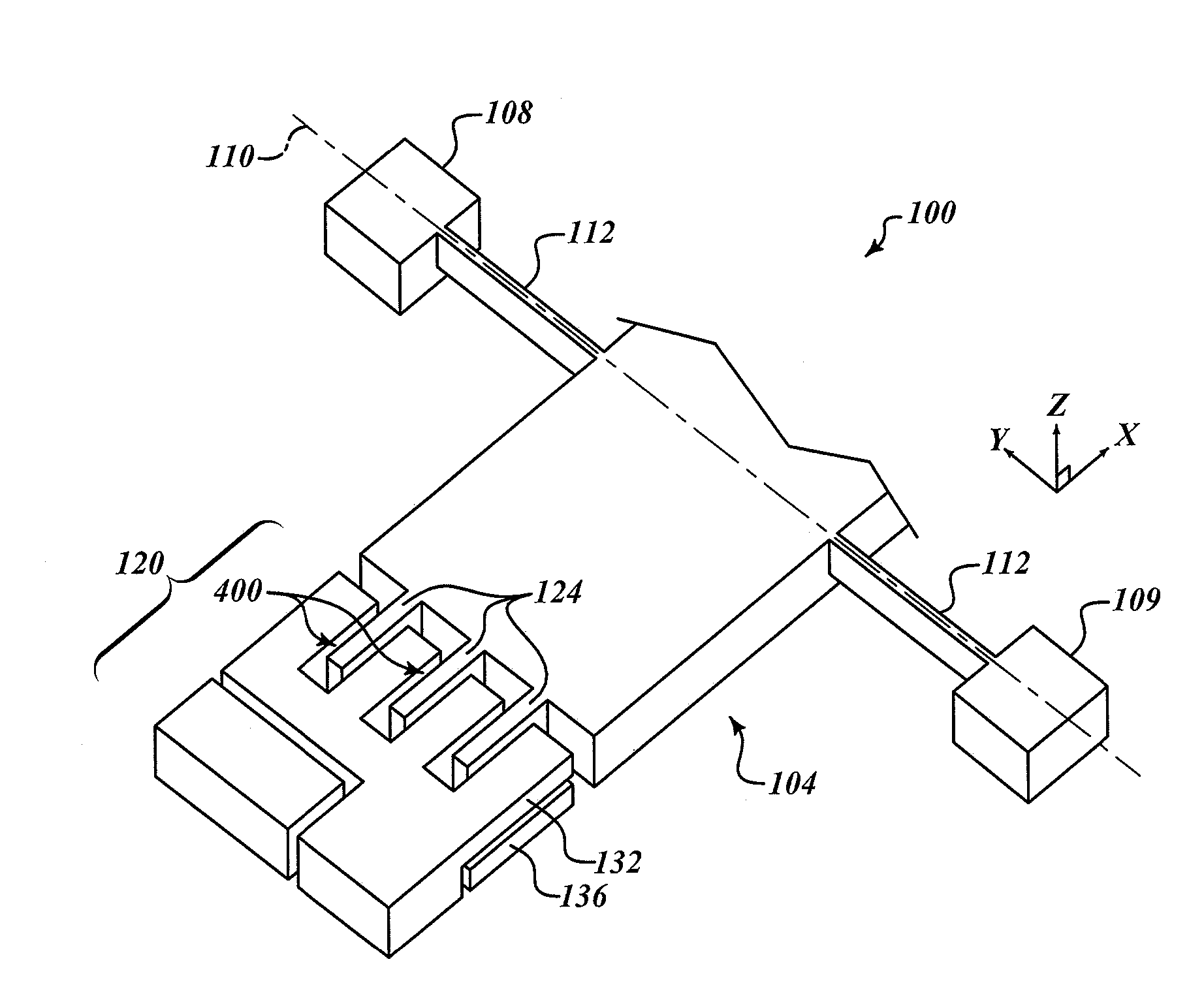 Bidirectional, out-of-plane, comb drive accelerometer