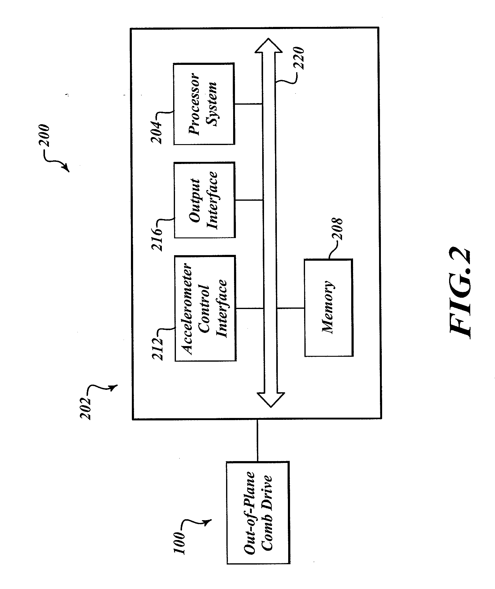 Bidirectional, out-of-plane, comb drive accelerometer