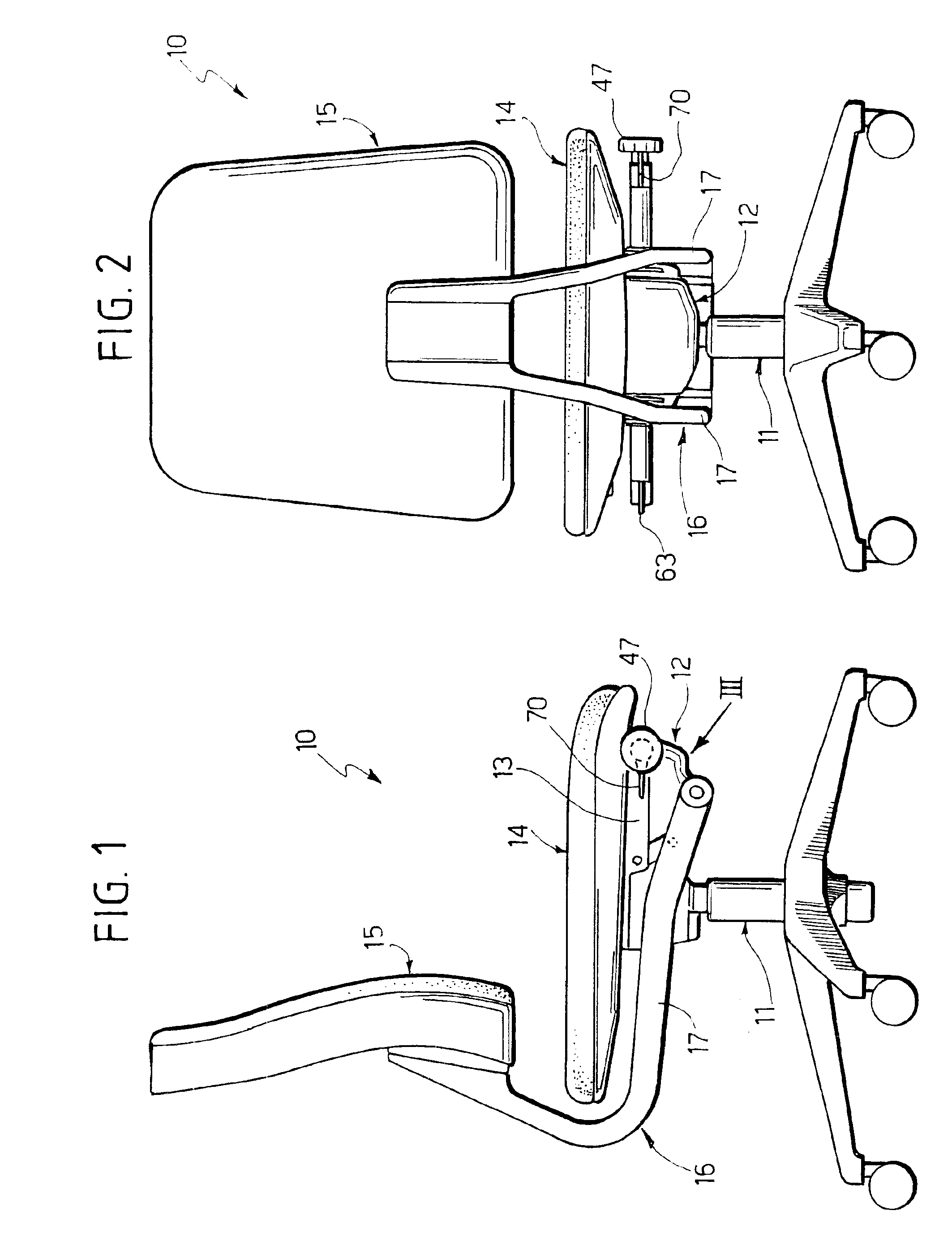 Chair with oscillating seat