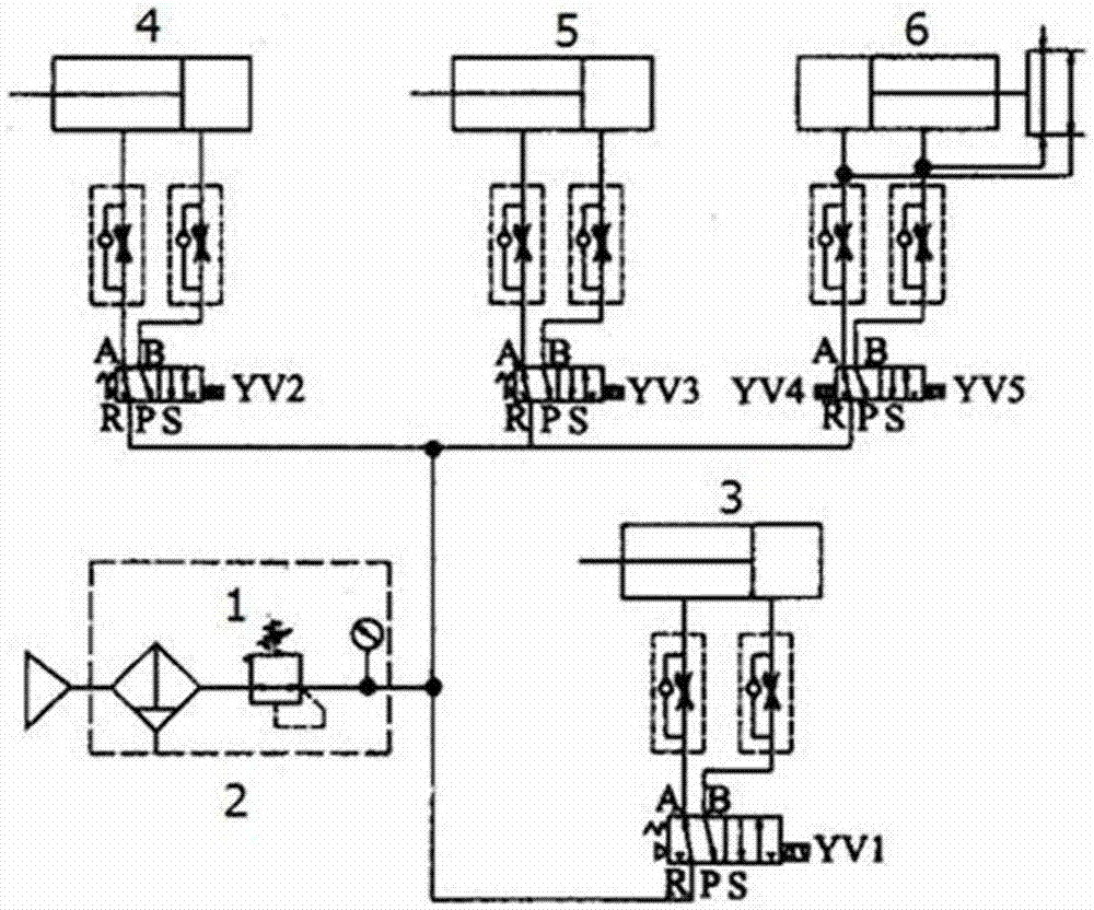 Precision positioning and controlling system for material carrying of pneumatic manipulator