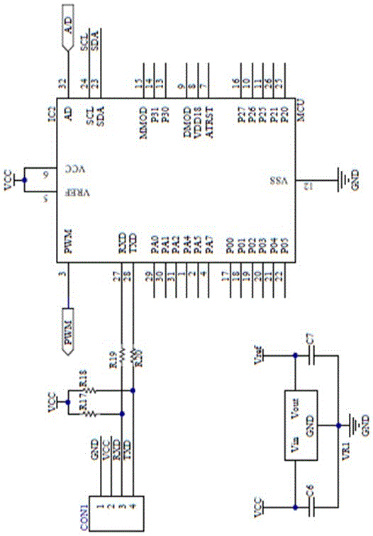 Pulsed infrared dust concentration detection circuit