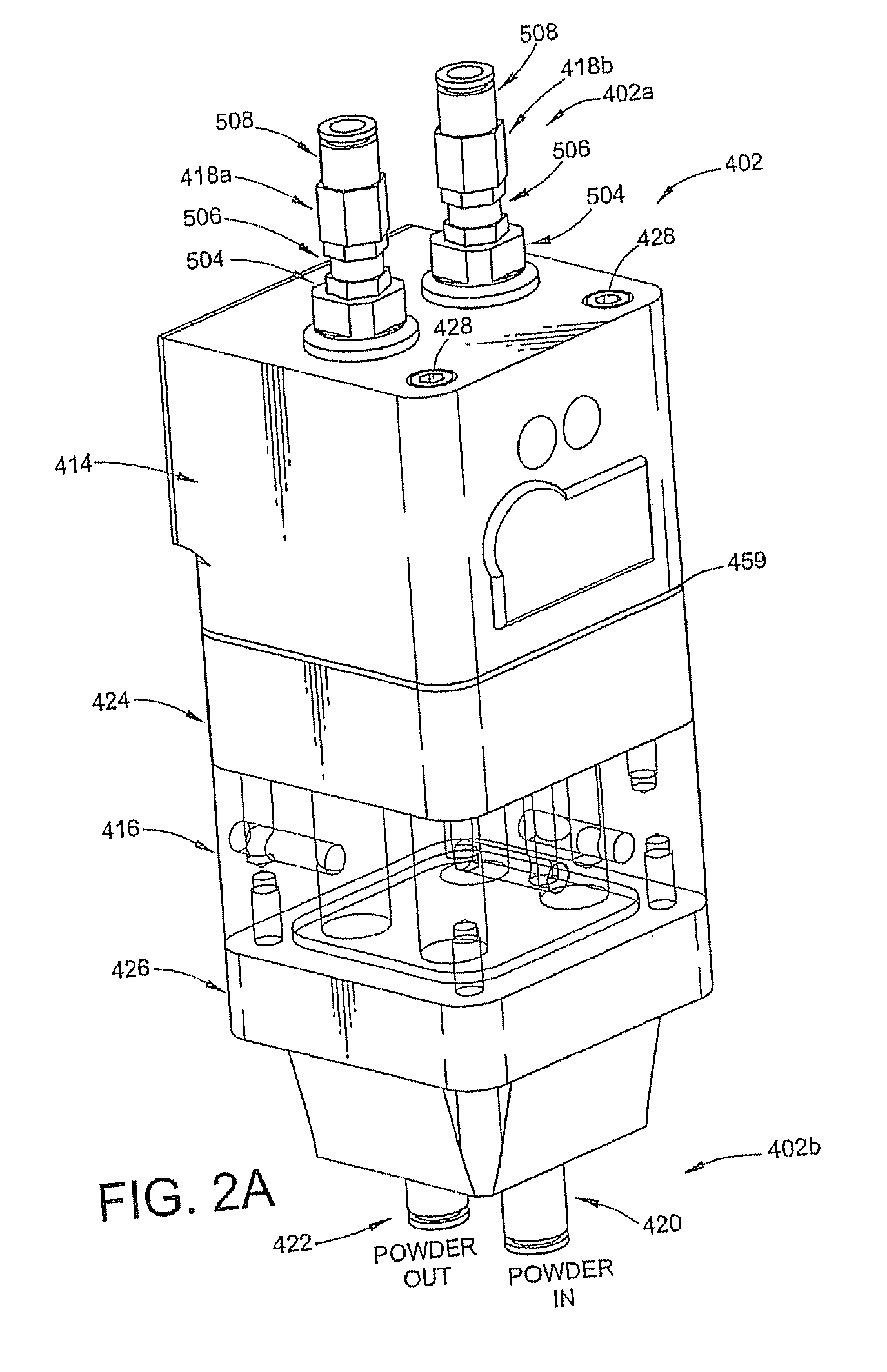 Pump with Suction and Pressure Control for Dry Particulate Material