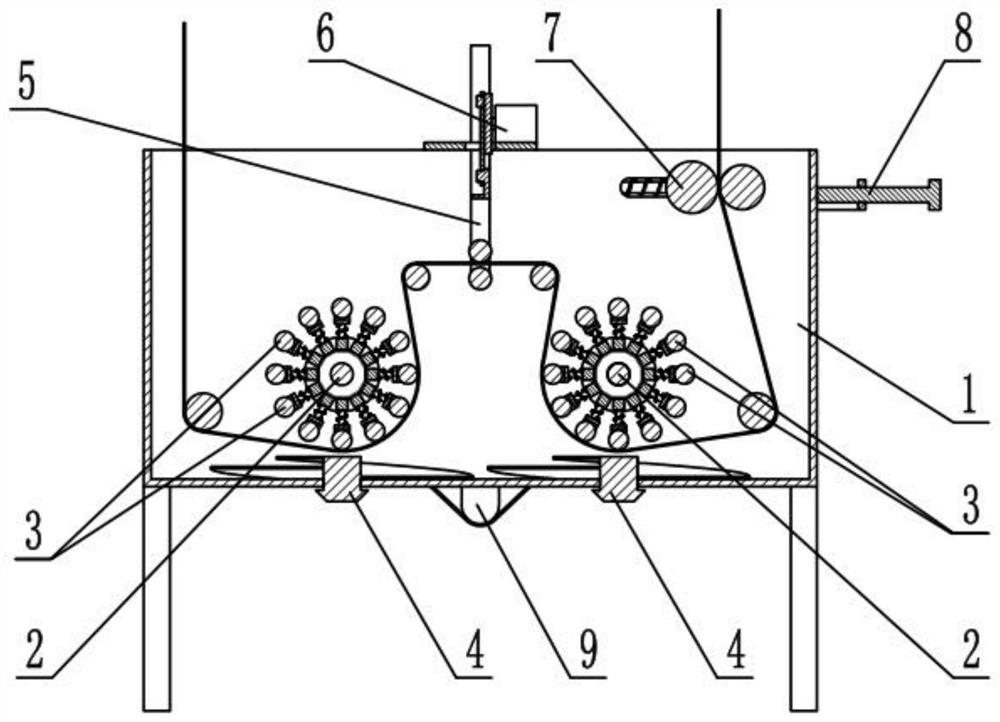 Antibacterial garment cloth preparation system and preparation process