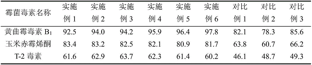 Mineral mildew removing agent for feeds and preparation method of mineral mildew removing agent